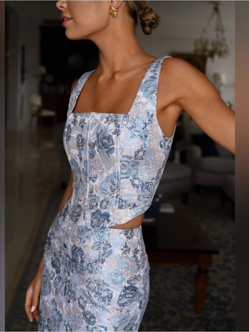Yllw the Label Andie Corset Top and Skirt Set